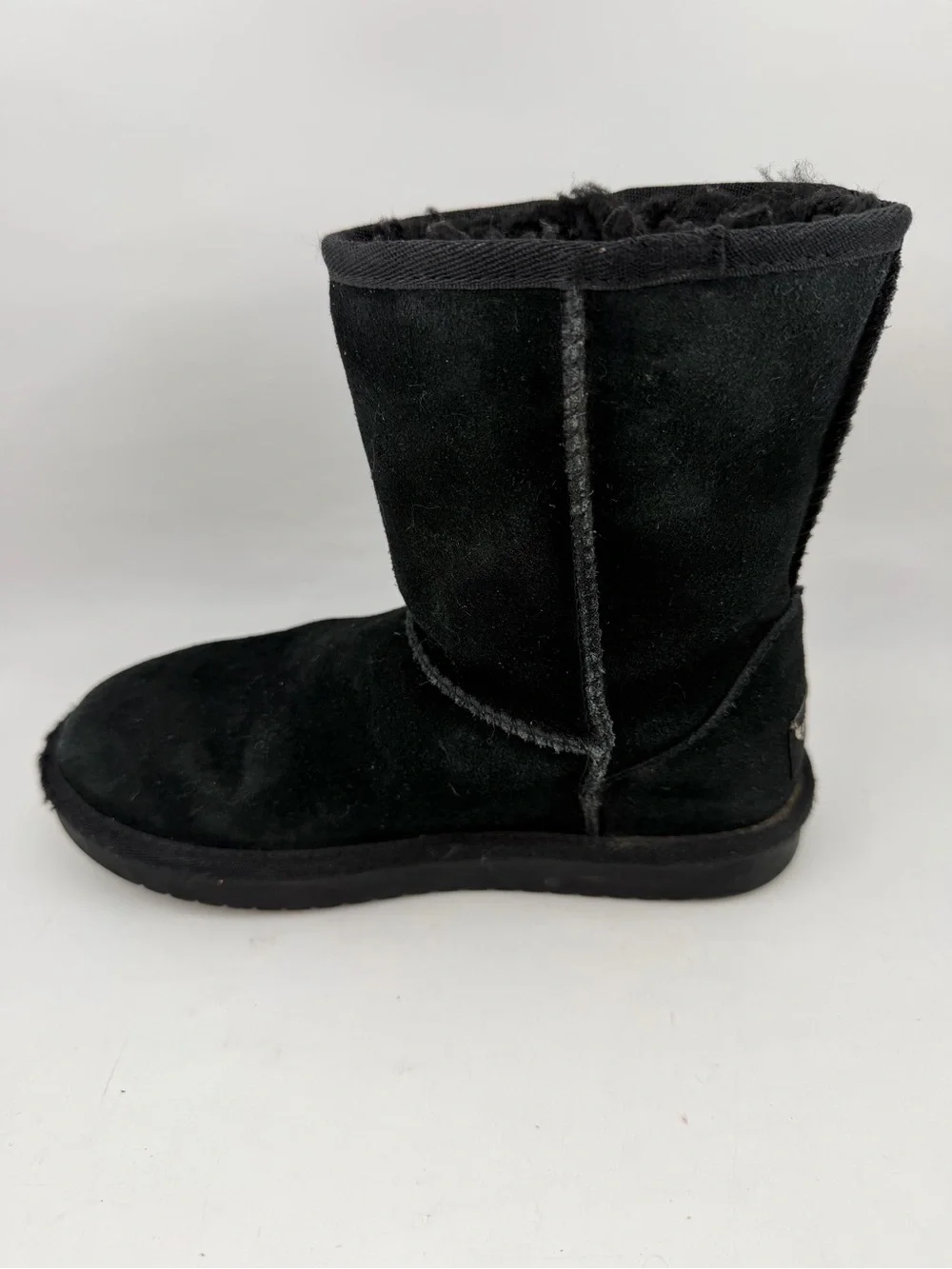 Koolaburra by Ugg Kids Koola Short -SZ 1- Black Suede Winter Snow Boots